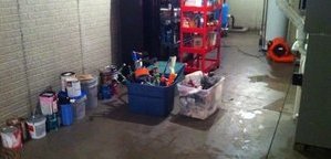 Garage Water Damage Restoration After Plumbing Leak